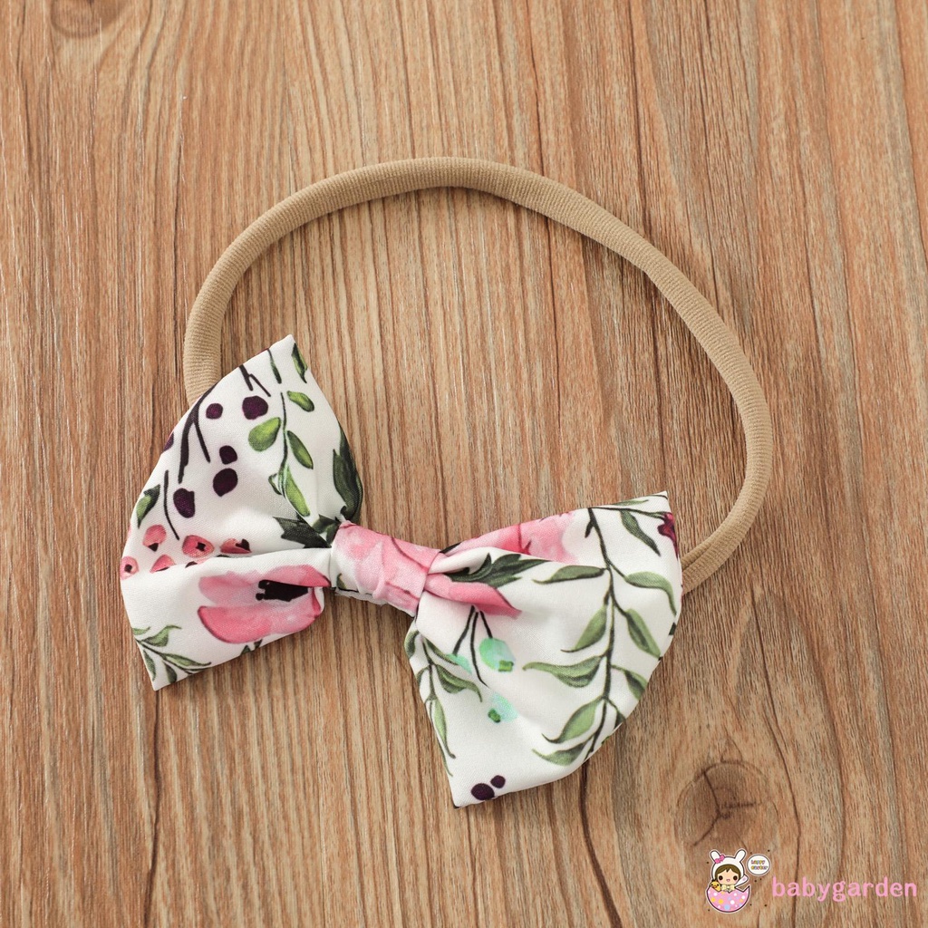 Bộ Áo Thun Tay Dài Màu Sắc Đơn Giản + Quần Yếm In Hoa + Băng Đô Dành Cho Bé Gái 0-24 Tháng Tuổi