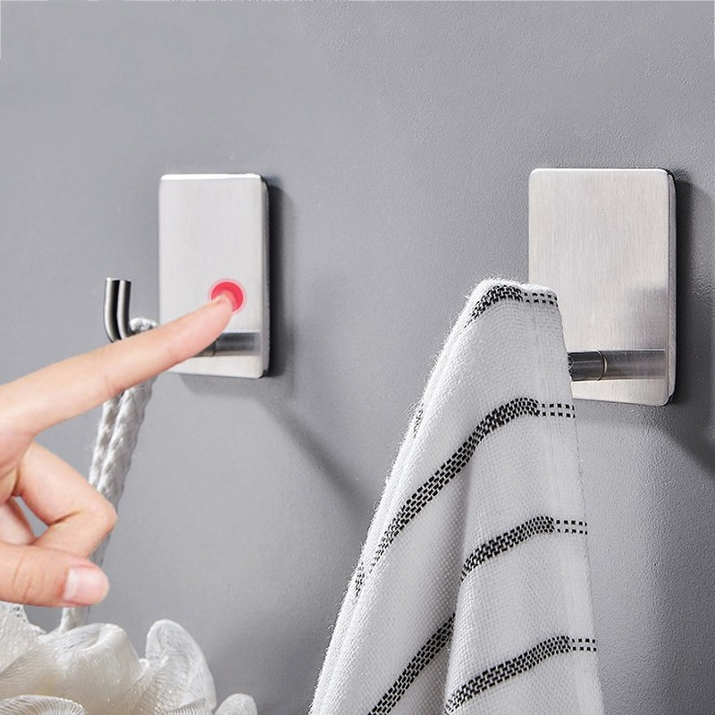 Móc Treo Đồ Dán Tường Bằng Thép Không Gỉ