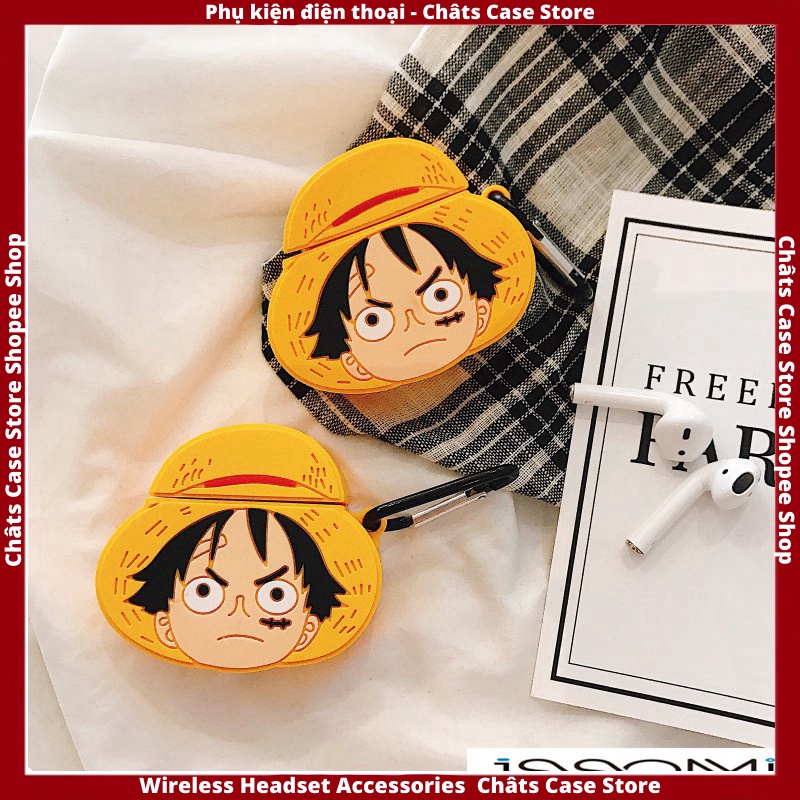 Case Ap 1/2 & Pro 🔥 Freeship 🔥 VỎ BỌC MODEL CUTE LUFFY - Case Cho Tai Nghe Không Dây (Bluetooth) - Châts Case Store