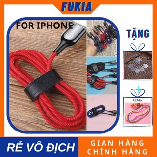 Cáp sạc tự ngắt có đèn Led Baseus C-shape chính hãng cho Iphone, Ipad