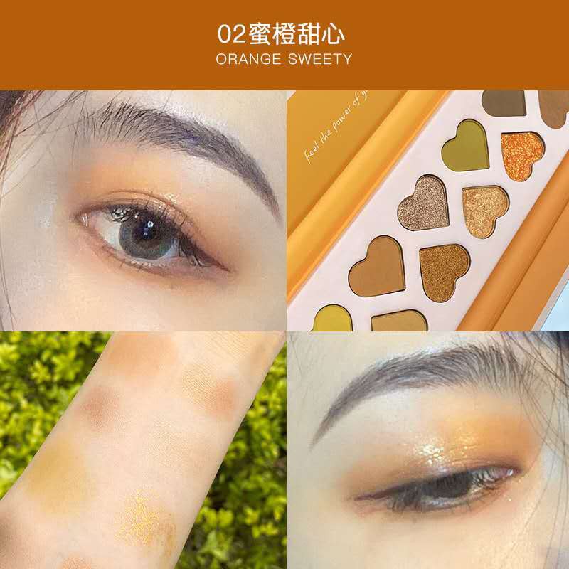 (Hàng Mới Về) Bảng Phấn Mắt Màu Hồng Trái Tim Xinh Xắn Chống Thấm Nước Và Mồ Hôi | BigBuy360 - bigbuy360.vn