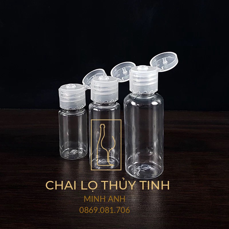 BÁN SỈ/LẺ CHAI NHỰA NẮP BẬT 30ml-50ml-100ml CHIẾT MỸ PHẨM, DUNG DỊCH qa3004