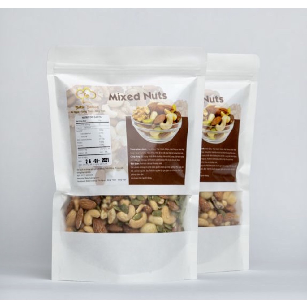 MIXED NUTES 7 LOẠI HẠT DINH DƯỠNG (  hạt hạnh nhân, quả óc chó, hạt dẻ, hạt điều, quả nam việt quất, nho khô, hạt bí)
