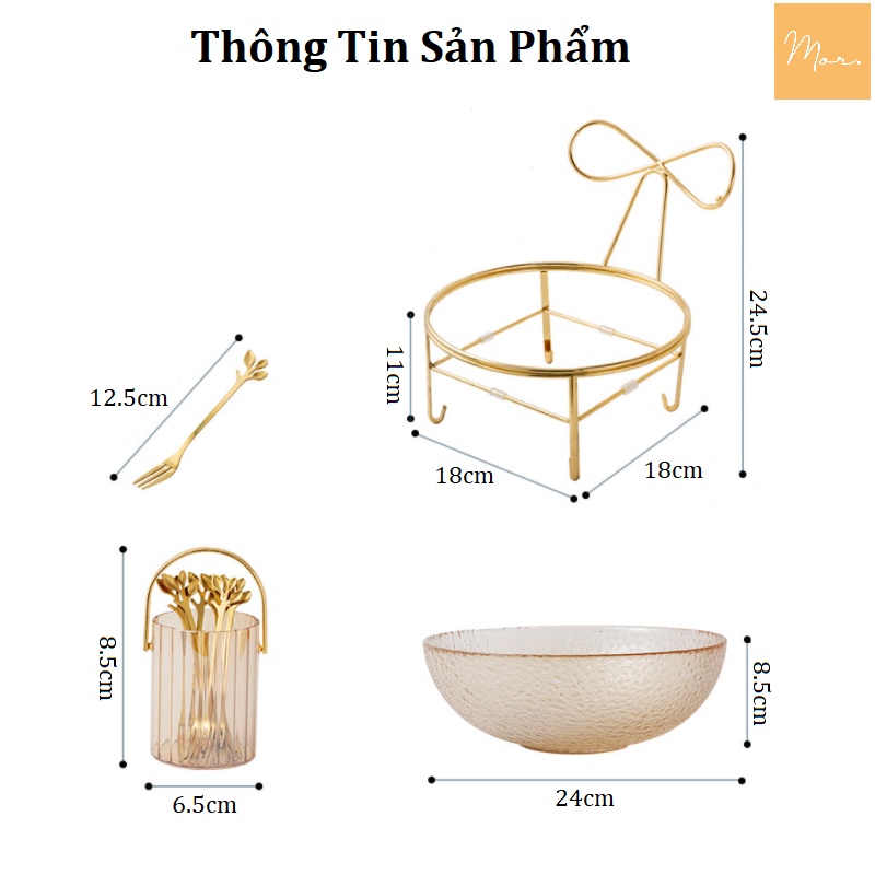 Đĩa thủy tinh đựng hoa quả - D114