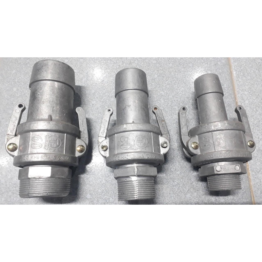 khớp nối nhanh phi 40 phi 50 phi 60 cùm nhôm