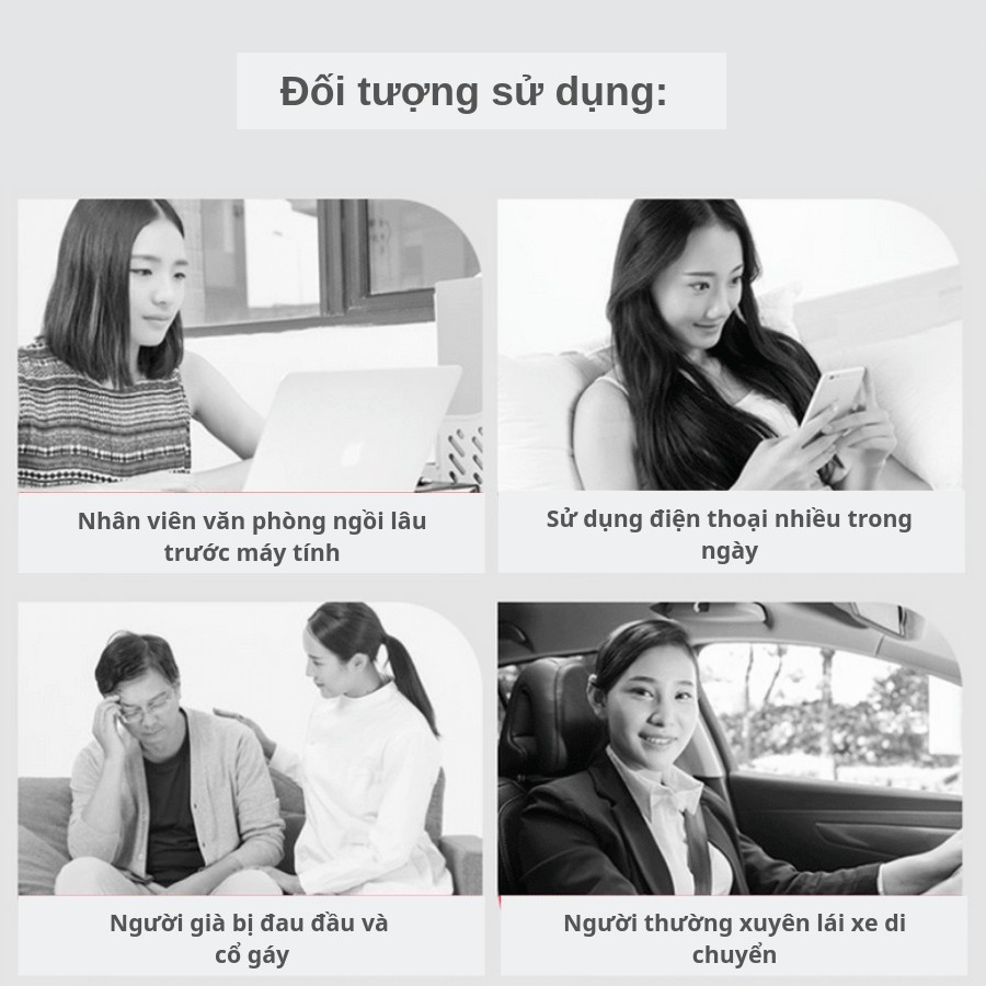 Máy massage cổ vai gáy đa năng OTAWA mát xa trị liệu cao cấp - Xóa tan nhức mỏi cơ và xương khớp MS20