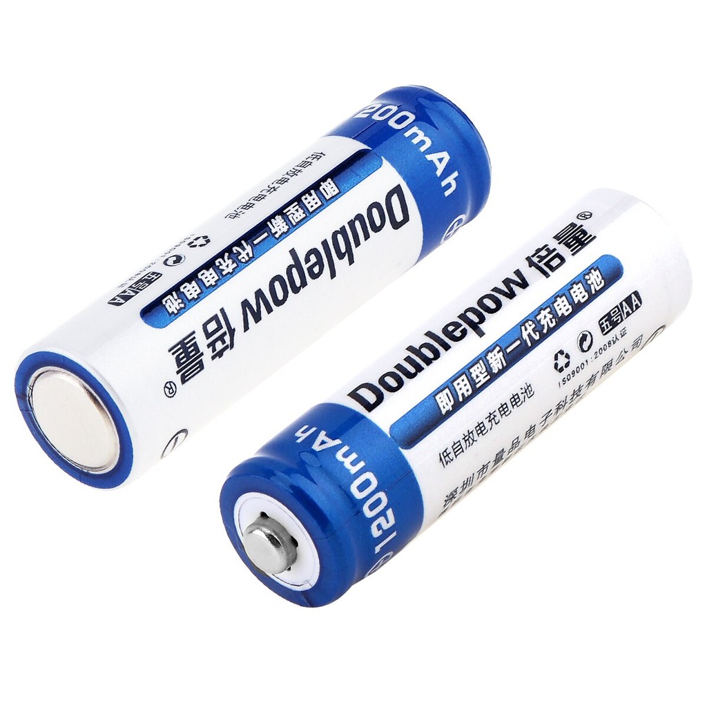 Đôi Pin sạc AA Doublepow cao cấp 1200mAh