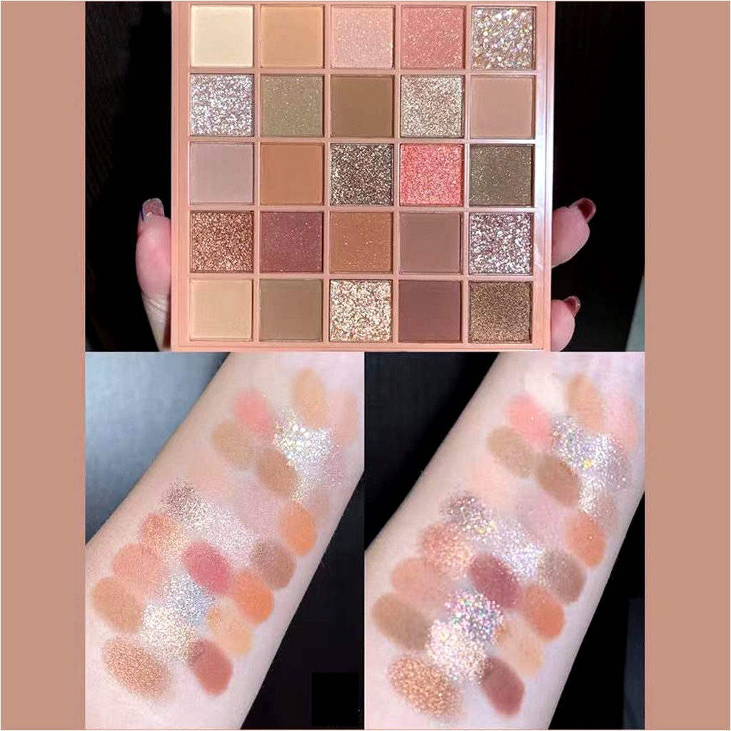 Bảng Phấn Mắt Nhũ Lì 25 ô GOGOTALES Chính Hãng  Back To Reality GT282 - GOGO TALES Lì Dễ Tẩy Trang Tiện Dụng