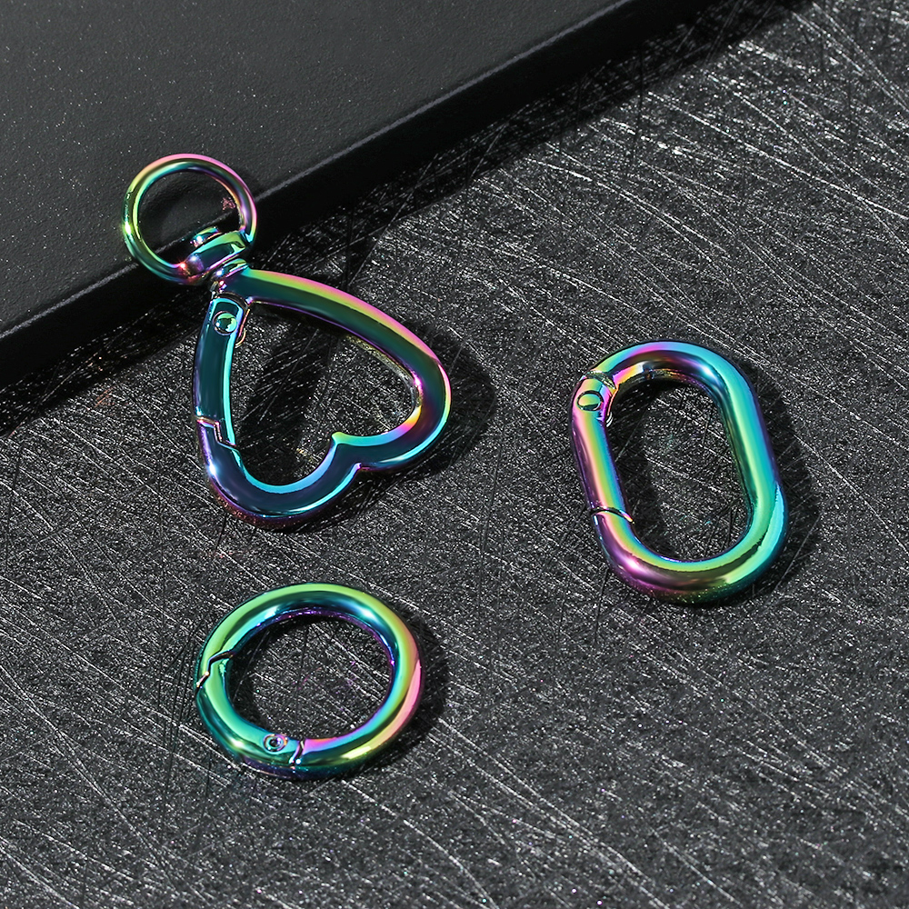 Khóa Vòng Kim Loại Dạng Xích Hình Trái Tim Bằng Kim Loại Gắn Thắt Lưng Túi Xách/Túi Xách