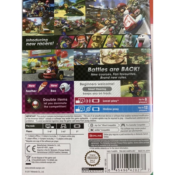 Game Nintendo Switch 2ND: Mario Kart 8 Deluxe