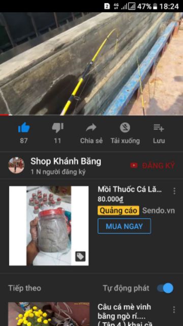 MỒI THUỐC CÁ LĂNG 500G