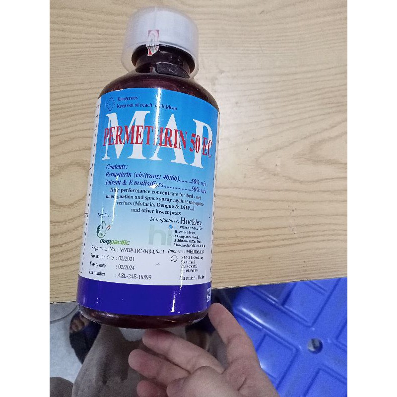 (Xả kho) Thuốc Diệt Muỗi Permethrin 50EC [Chai 1 lít] CÔNG NGHỆ ANH QUỐC