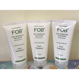 Gel massage và rửa mặt FOB nha đam dịu nhẹ phù hợp cho da mụn và da nhạy cảm