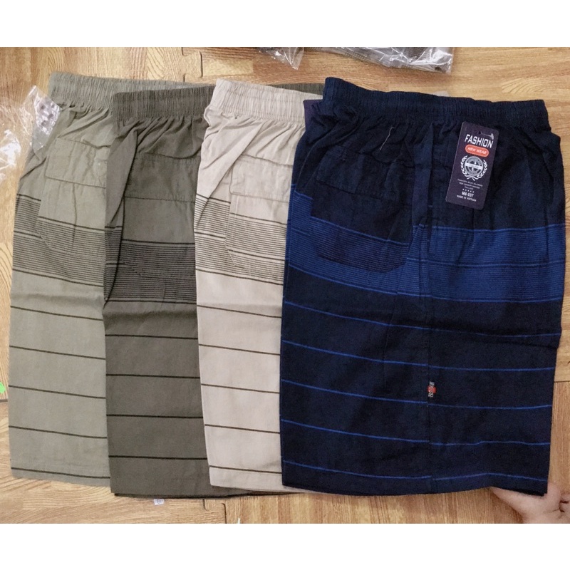 Quần đùi nam mặc nhà kẻ caro to chất mát, mềm. Quần đùi nam size đại 70-95kg.