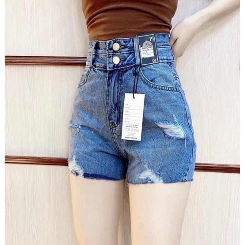 Quần short jean nữ denim vnxk xịn xò bao chất siêu đẹp - Hàng không chọn mẫu