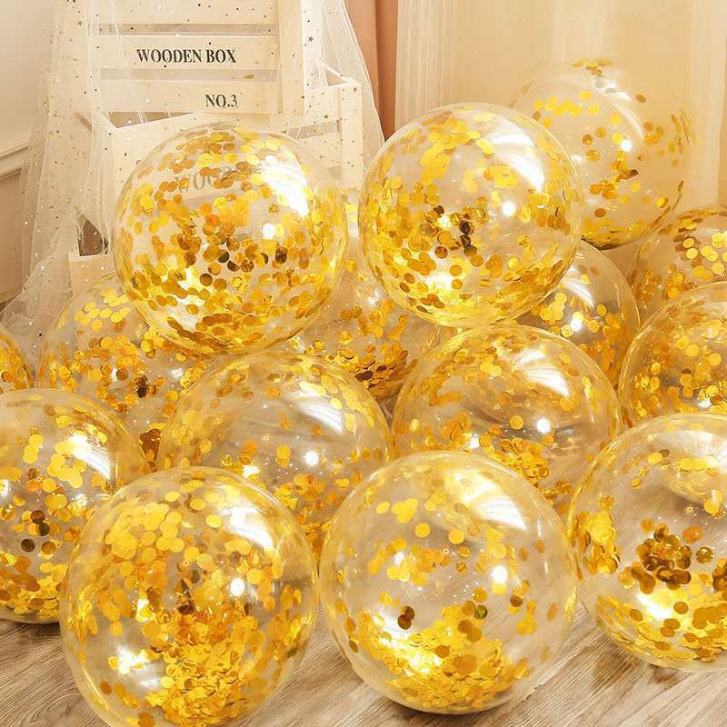 Set 5 bong bóng 12 inch nhiều màu sắc trang trí tiệc