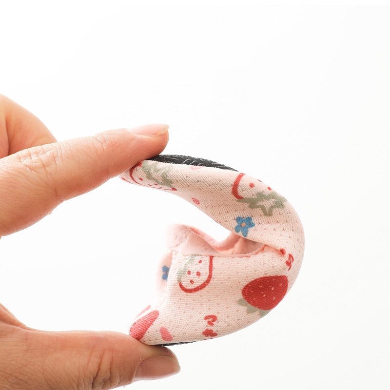 Vớ Cotton Lưới Co Giãn Thoáng Khí Đế Mềm Chống Trượt In Hình Trái Cây Hoạt Hình Đáng Yêu Cho Bé Sơ Sinh