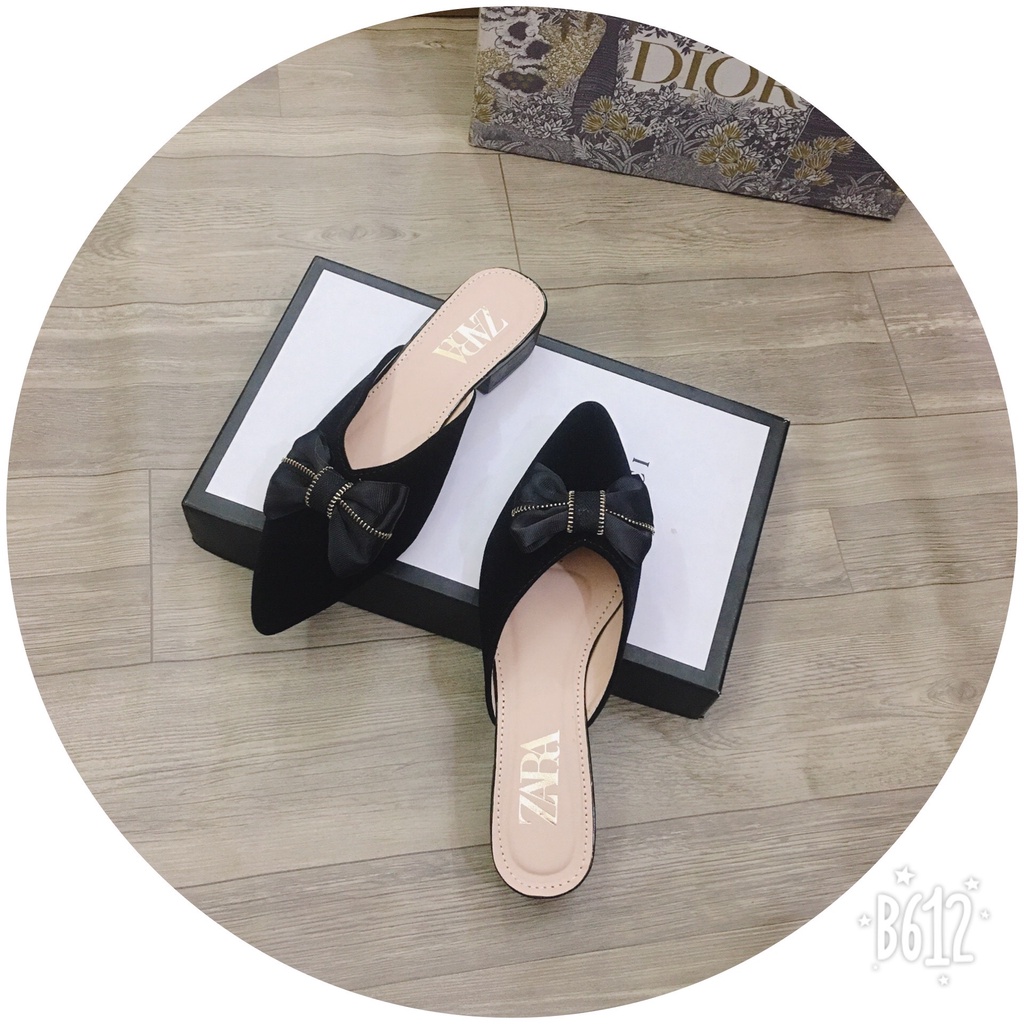 Dép sục nữ phối nơ khóa xinh xắn