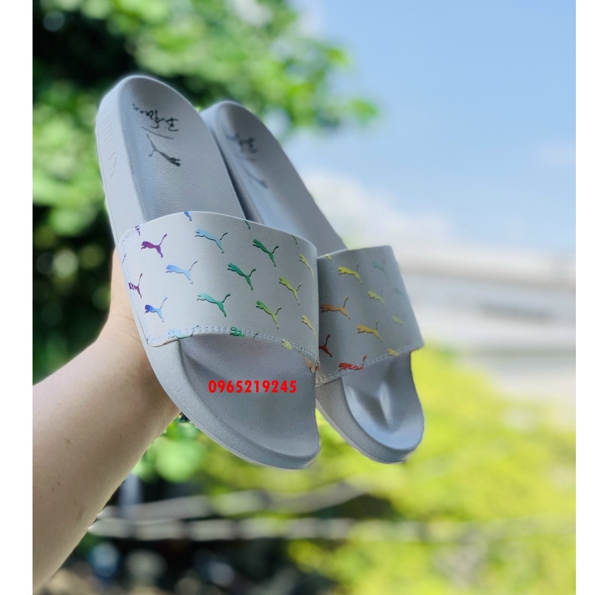 ♥️ Freeship+Ảnh Thật ♥️dép PUMA,dep puma,dép quai ngang nam nữ, dép quai ngang thể thao nam nữ 𝙋𝙐𝙈𝘼 màu xám