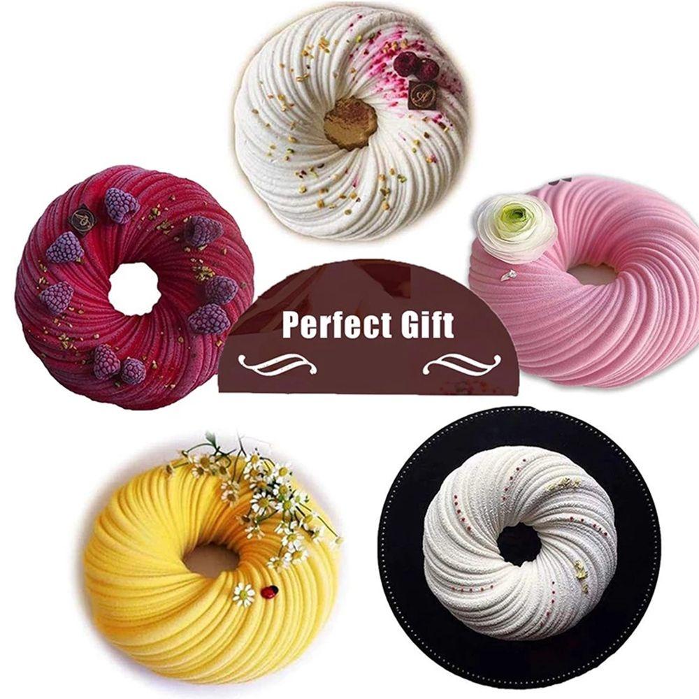 Khuôn Silicone Làm Bánh Donut DIY Tiện Dụng