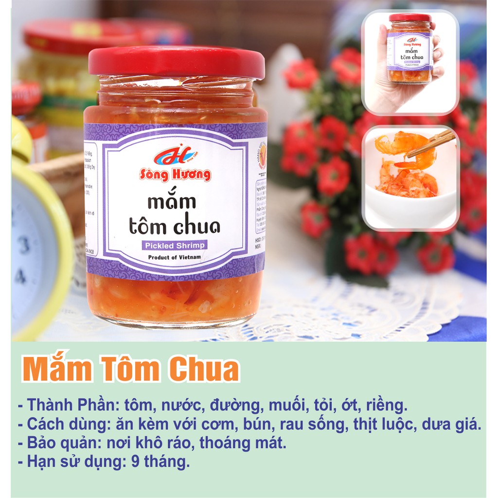 Combo 1 Hũ Mắm Tôm Chua 430g + 1 Hũ Mắm Tôm Chua Trộn Đu Đủ 430g Sông Hương Foods | BigBuy360 - bigbuy360.vn