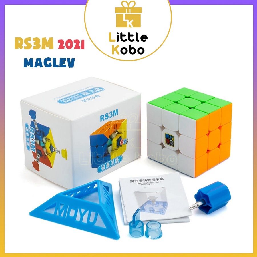 Rubik 3×3 RS3M 2020/ 2021 Maglev MoYu MF3RS3 M Rubic Nam Châm 3 Tầng Stickerless