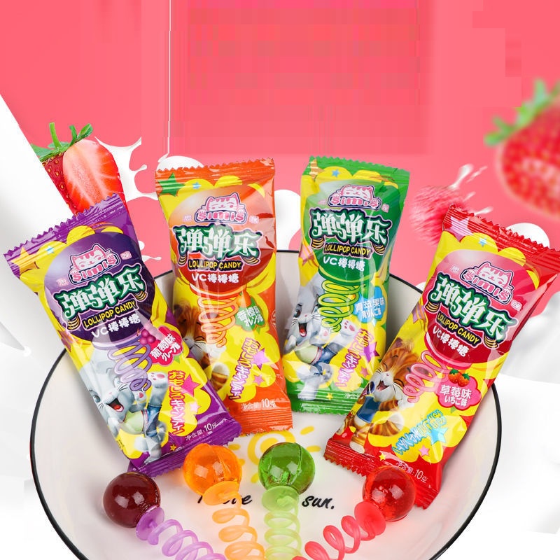 1 CÁI kẹo mút lò xo kim cương kẹo trẻ em