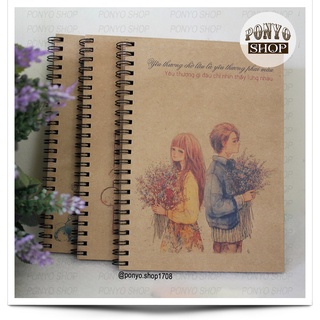 🌿 Sổ tay Handmade Vintage _ Bìa bồi ivory giấy kraft