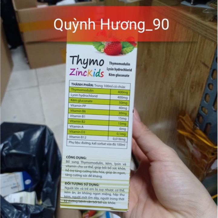 Sản phẩm THYMO ZINCKIDS giups bồi bổ sức khỏe,tăng sức đề kháng cho cơ thể