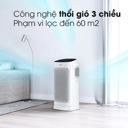 Máy lọc không khí Samsung AX60R5080WD (Diện tích 60m², Kết nối điện thoại, Hàng chính hãng, Thương hiệu Hàn Quốc)