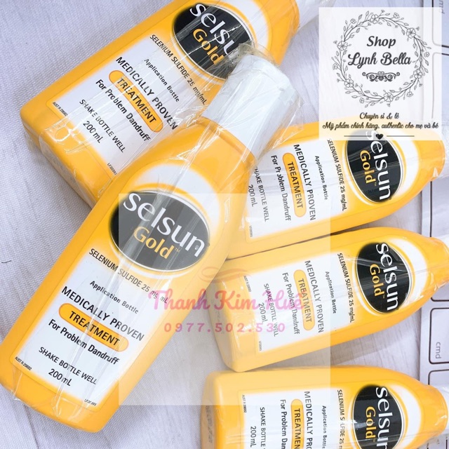 Dầu gội cho da đầu bị gàu nặngSelsun Gold treatment for problem đảnuff