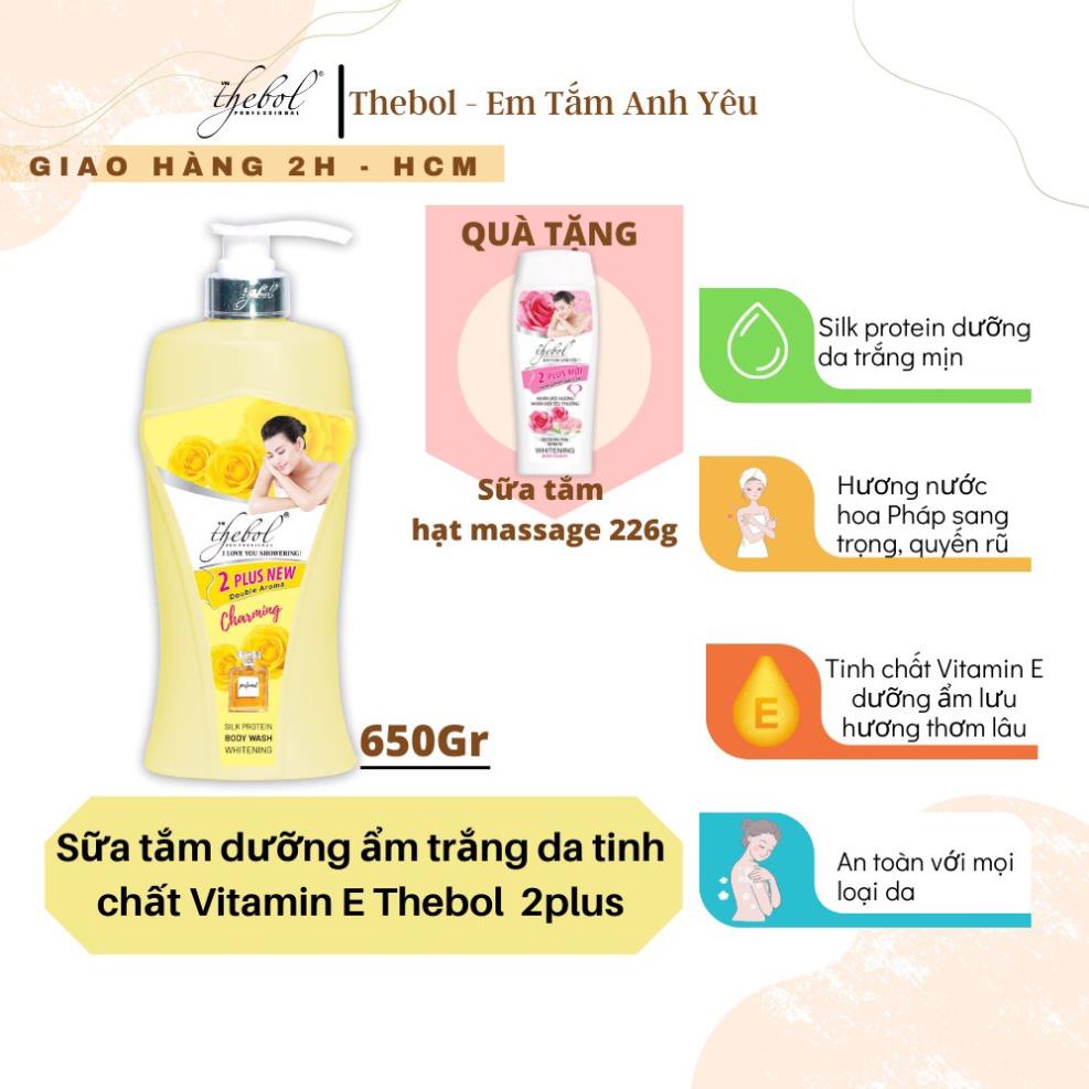Sữa Tắm Thebol Em Tắm Anh Yêu 650G Nuôi Dưỡng Bảo Vệ Da, Giúp Da Trắng Sáng Mịn Màng MP Nga Hà