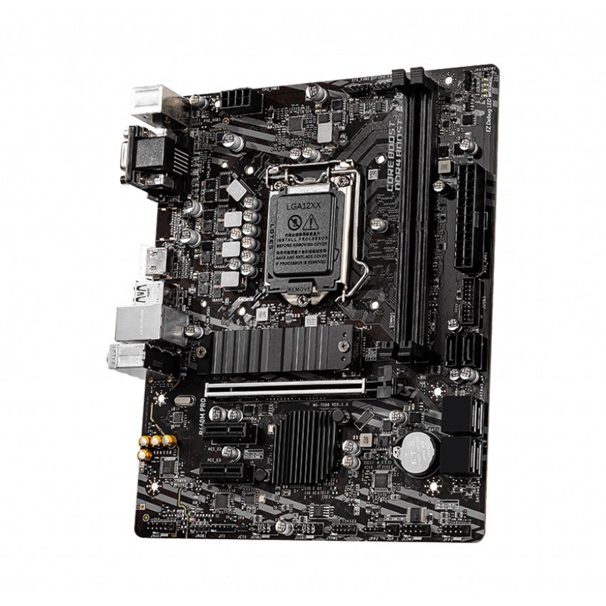 Mainboard MSI B460M-PRO (Chipset Intel B460/ Socket LGA1200/ VGA onboard/ Hỗ trợ 02 khe Ram DDR4)