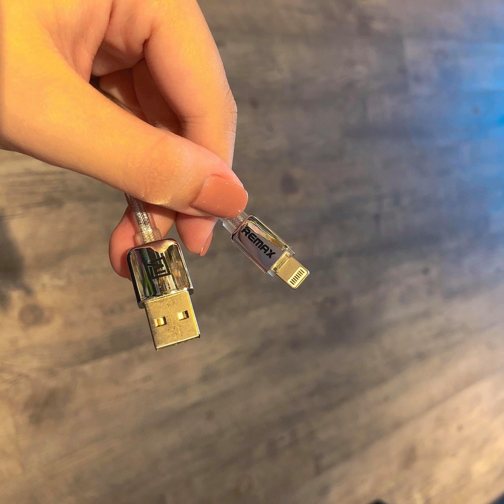 Dây cáp sắt Remax RC-D003 Dành cho iP 6 6s 7 8 Plus X Xs 11 12 Pro Max