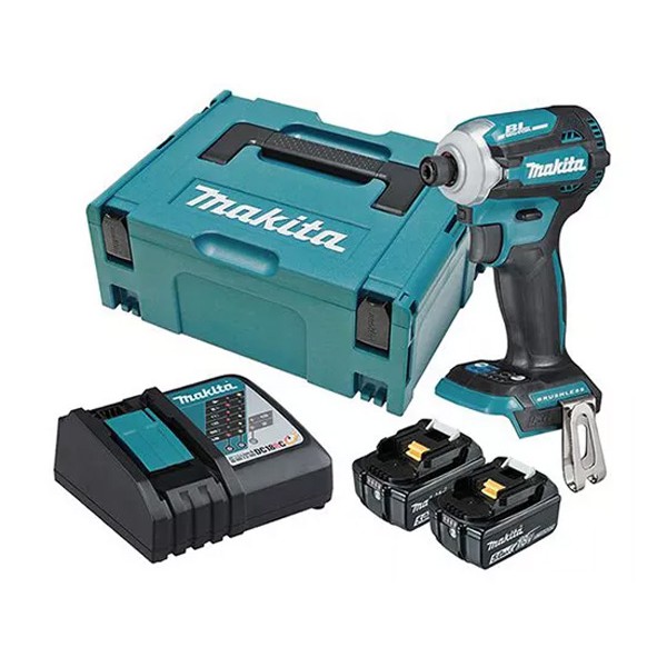 [Hàng chính hãng] Máy vặn vít dùng pin Makita DTD171RTJ (Có kèm sạc nhanh + 2pin 5.0Ah + thùng Makpac)