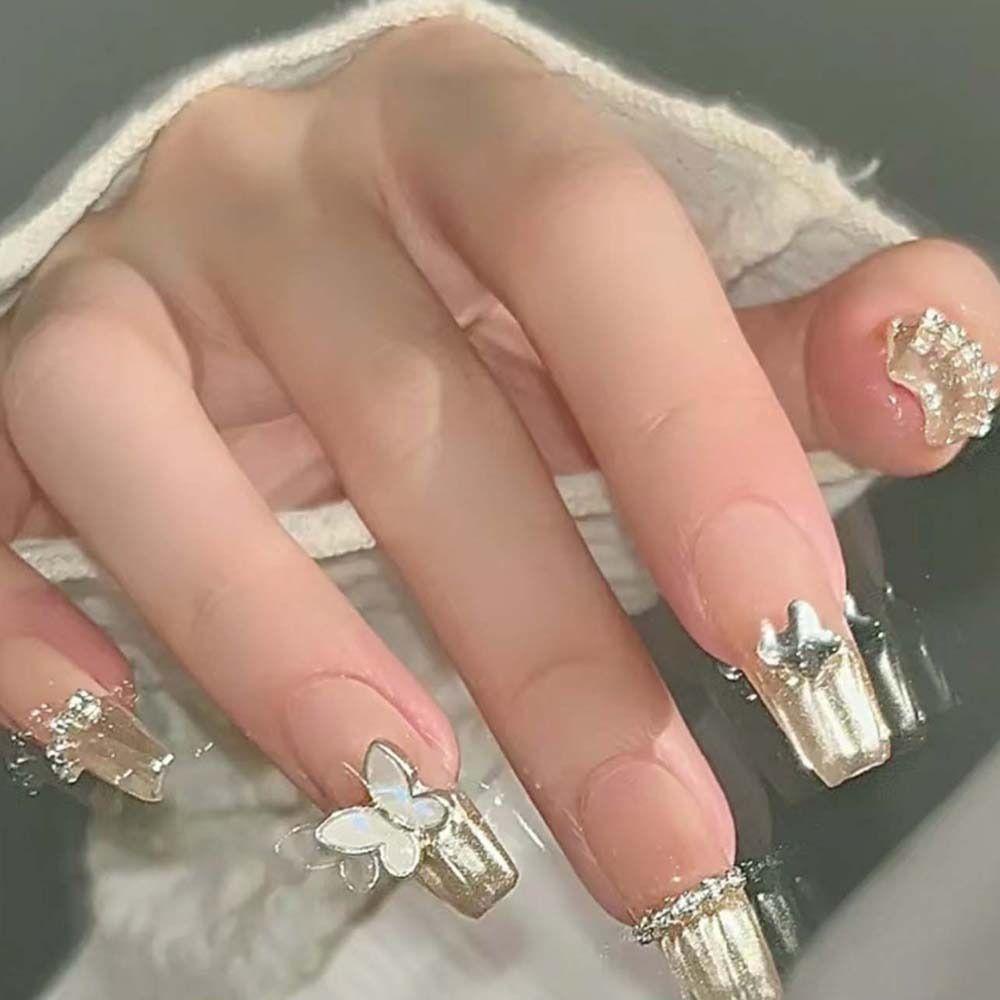 Phụ Kiện Trang Trí Móng Tay Hình Nơ 3D Thời Trang