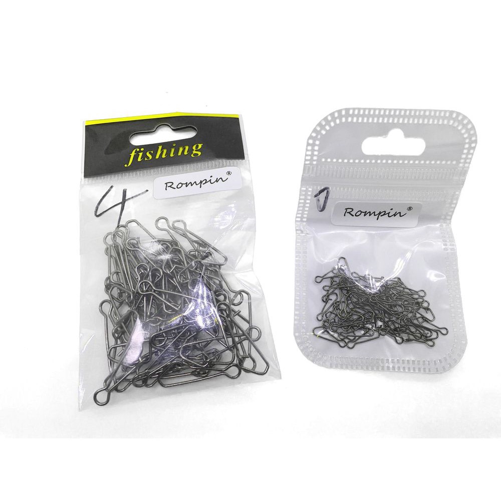 Set 50 móc câu cá bằng thép không gỉ 0# - 6# 12mm - 34mm 11-57kg