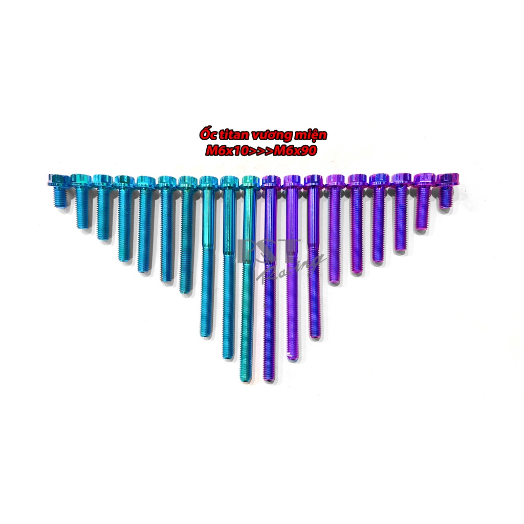 Ốc titan GR5 Vương miện 6li10 đến 6li90