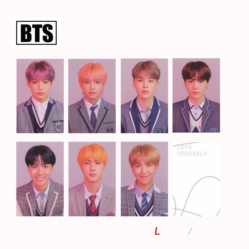 Bộ 7 ảnh thẻ lomo in hình nhóm nhạc KPOP BTS LOVE YOURSELF | BigBuy360 - bigbuy360.vn