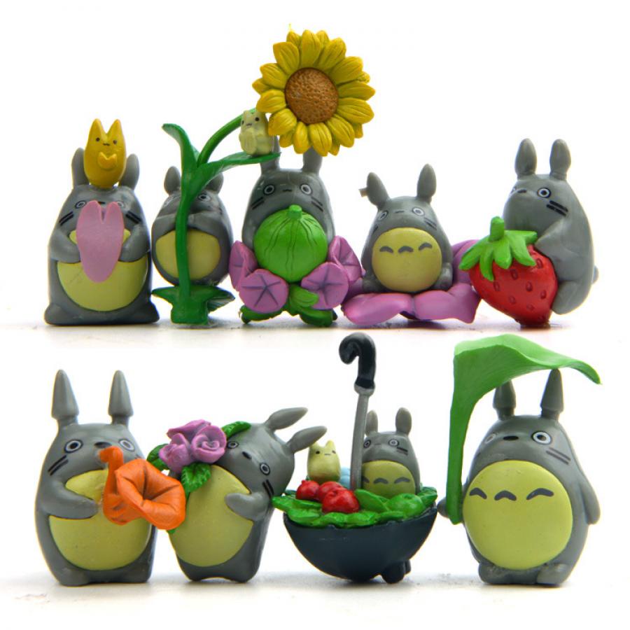 Bộ 9 Mô Hình Totoro Dùng Trang Trí Tiểu Cảnh / Nhà Búp Bê