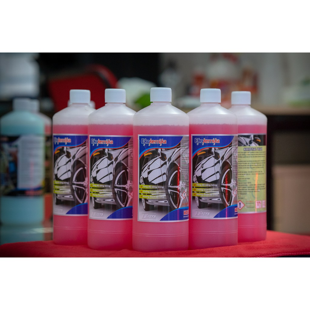 Dung dịch làm bóng, làm khô và bảo vệ thân xe Krystal Wax-1L