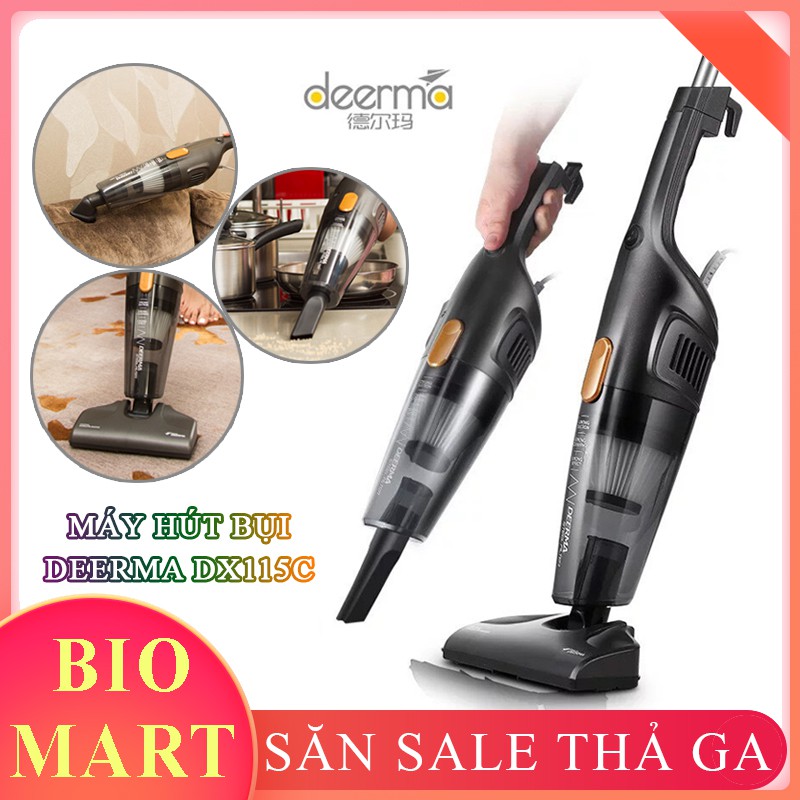 Máy Hút Bụi Cầm Tay DEERMA DX115C – Máy Hút Bụi Gia Đình Công Suất 600W - BIO