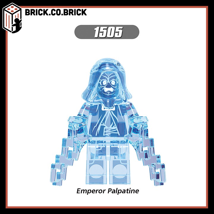 Star Wars Hologram Emperor Palpatine Darth Vader Đồ Chơi Minifigures Mô hình Chiến tranh giữa các vì sao X0287