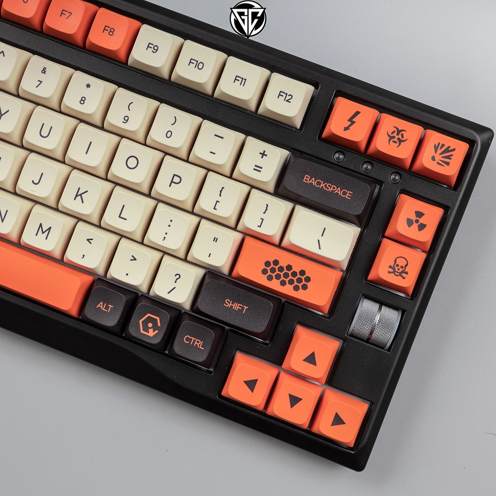 Keycap Carbon XDA 142 nút bàn phím cơ Thick PBT