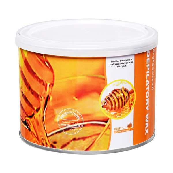 Sáp wax lông mật ong lon cam 400g dang gel chuyên dùng cạo tẩy lông toàn thân, tay chân, tẩy lông nách, bikini vùng kín