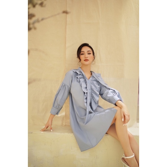 LIIN - Váy xuông tay lửng cổ bèo