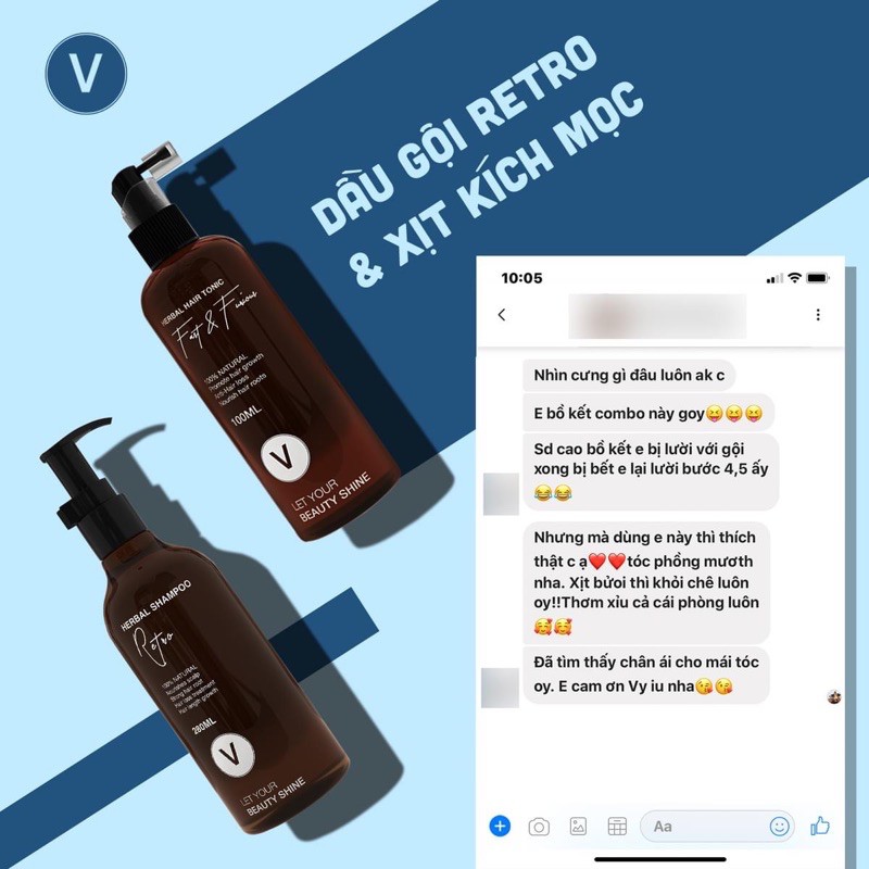 Combo ngăn rụng kích mọc tóc VyvyHairCare