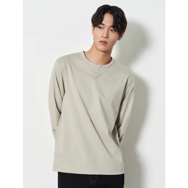 Áo dài tay cổ xẻ 8 seconds Hàn Quốc chính hãng