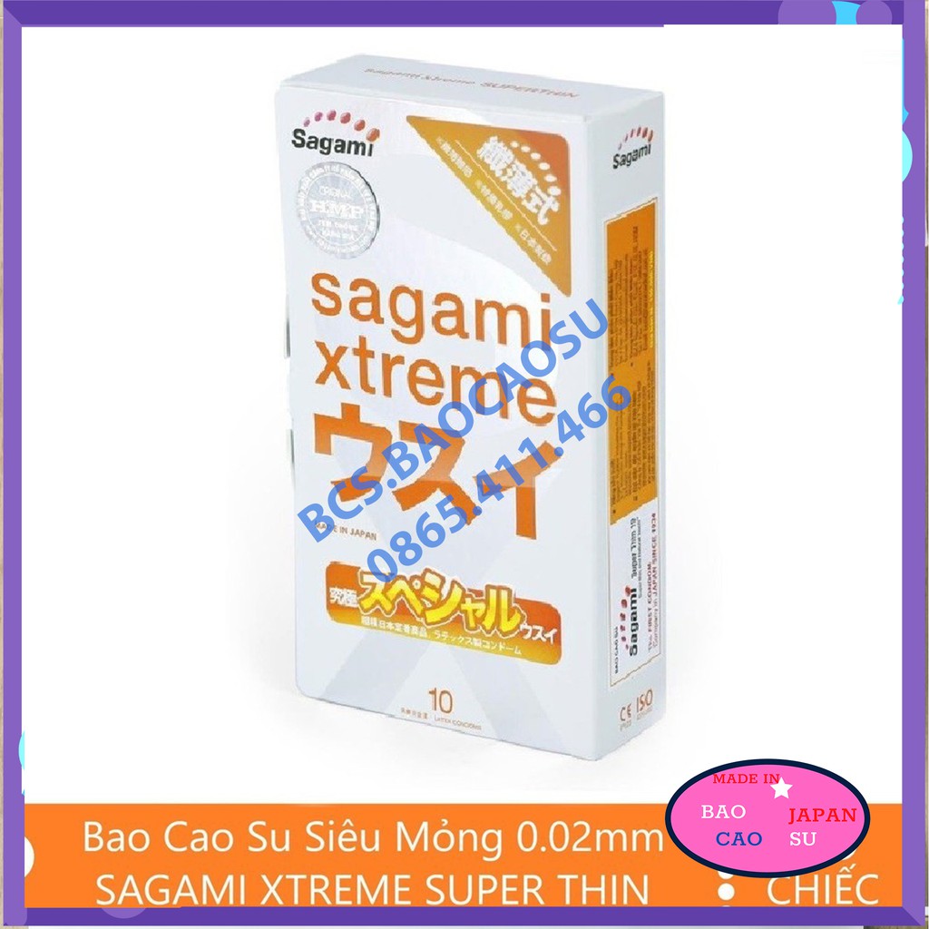 Combo 30 bao cao su Kéo dài thời gian Sagami Feel Long 10 + Super Thin 10 + Miracle Fit 10 giá rẻ [Free Ship]