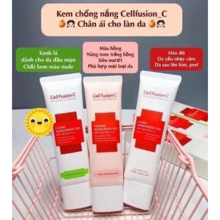 Kem Chống Nắng Cell Fushion 50ML FULLBOX